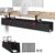 Univivi No Drill Under Desk Cable Management Tray, 36″ Cord Organizer for Table, Clamp/Screw Mount Desk Cable Management, Premium Fabric Cable Management Tray for Office, Home