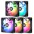 Thermalright 5 Pack TL-C12C-S CPU Fan 120mm ARGB Case Cooler Fan, 4pin PWM Silent Computer Fan with S-FDB Bearing Included, up to 1550RPM Cooling Fan（5 Quantities）