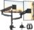 monTEK Sleek Aluminum Monitor Arm for 17–57” Ultrawide Screens up to 59.4 lbs, USB 3.0 A/C, Heavy Duty Dual Monitor Arm Desk Mount, Pneumatic Lift, Quick-Release Plate, Clamp/Grommet, Max VESA 100×100