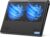 TECKNET Laptop Cooling Pad – 12″-15.6″ Laptops Cooler, Powerful Cooler and Ultra Quiet for Gaming Laptops Pad, 2 Wind Speed Adjustable, USB A & C Powered Cooler Stand with Laptop Fan LED (Blue)