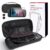 CoBak Large Capacity Carrying Case for Nintendo Switch 2 ( 2025 ) , Ultra Slim Premium EVA Travel Pouch with 24 Game Cartridges, Screen Protective Cover, Accessories Storage Bag, Black