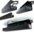 No-Screw Under Desk Cable Management Tray – Self-Adhesive Installation, Cord Management, Cable Tray, Under Desk Wire Organizer – Black Set of 2
