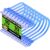 Cat6 Ethernet Cable 10Gbps 10 ft (10 Pack), UTP Ethernet Cable Cat 6, Flexible Bare Copper Cat6 Cable, Cat 6 Network Cable for Server, Data Center, Blue