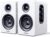 Sanyun SW208 3″ Active Bluetooth 5.0 Bookshelf Speakers – 60W Carbon Fiber Speaker Unit – Built-in 24bit DAC Dynamic 3D Surround Sound 2.0 Computer PC Monitor Gaming (Pair, White)
