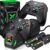 Upgraded Controller Charger Station with 2x6200mWh Rechargeable Battery Packs for Xbox One/Series X|S, Dual Charging Dock for Xbox One Battery Pack (Controller not Included)