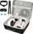 Comecase Hard Carrying Case for Quest 3/ Quest 3S/ for Quest 2 All-in-One VR Gaming Headset and Touch Controllers, Travel Storage Bag with Silicone Face Cover & Lens Protector & Accessories