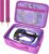 Hard Carrying Case for Meta Quest 3s/ Quest 3/ for Oculus Quest 2 Official Original/Elite Strap VR Headset and Controller Accessories, Portable Travel Storage Bag for Home, Outdoor – Purple