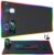 RGB Gaming Mouse Pad with Wireless Charging & Phone Stand, 31.5″x15.8″ Large, 24 Light Effects, Non-Slip Base, Waterproof Ultra-Smooth Surface, with Adatper