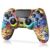 TIANHOO Wireless Controller Compatible with PS4/Pro/Slim, with Vibration Feedback, Motion Sensing, Touchpad, Light Bar, Share, 3.5mm Headphone Jack(Graffiti)