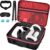 Comecase Hard Carrying Case for Meta Quest 3S/ 3/ for Oculus Quest 2 Official Original/Elite Strap VR Headset and Controller Accessories,Portable Travel Storage Bag for Home, Outdoor – Red Zipper